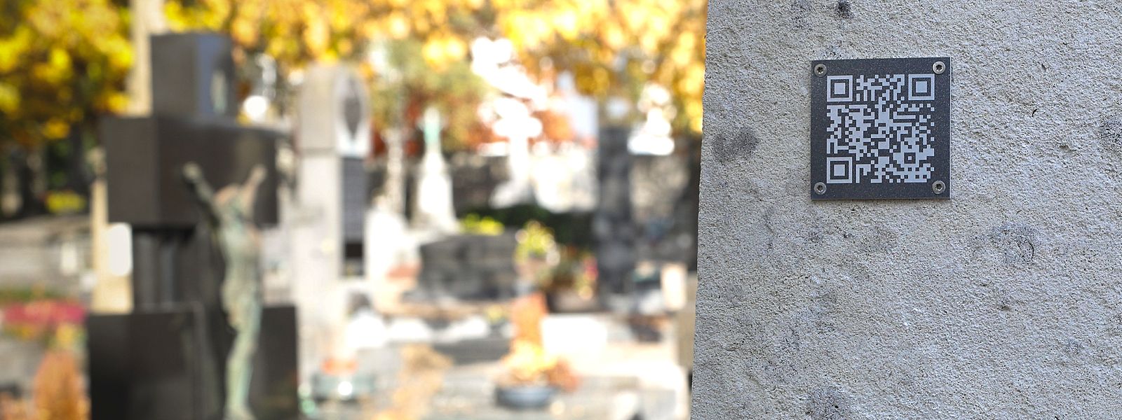 No cemitério de Notre-Dame, no bairro de Limpertsberg, cerca de sessenta túmulos têm um QR code.