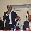 Ulisses Correia e Silva, ao centro, foi eleito primeiro-ministro de Cabo Verde a 20 de Março