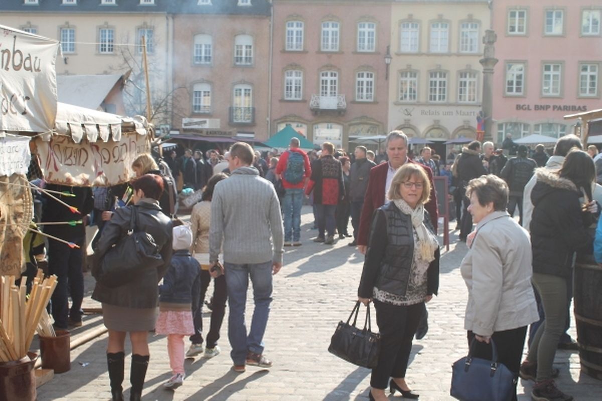 Der Mittelaltermarkt in Echternach.