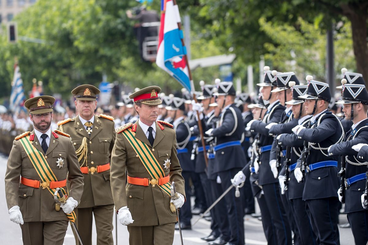 Luxembourg National Day military parade in pictures