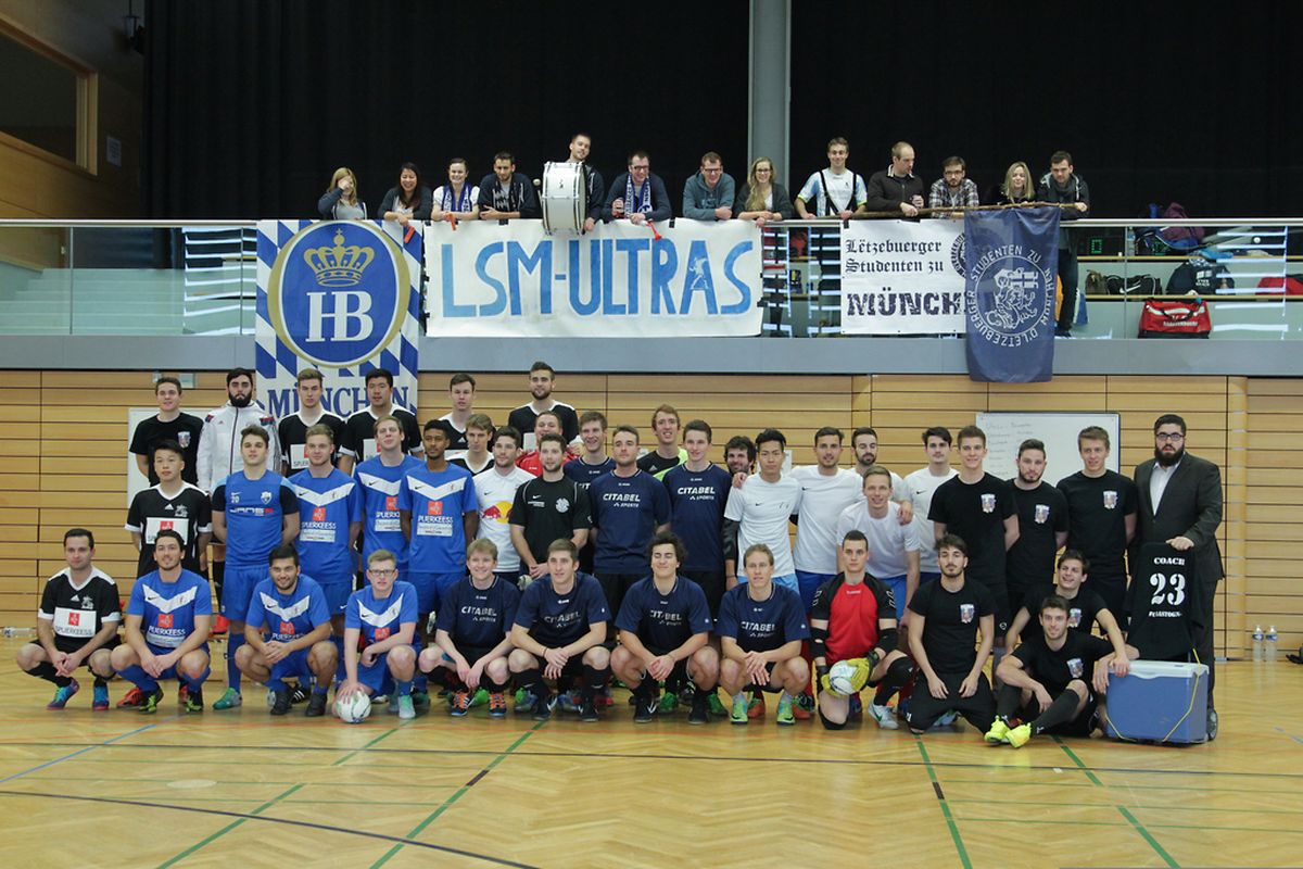 Die Mannschaften der Uni.lu, aus München, Bastogne, Strasbourg und Brüssel spielten in der Finalrunde um den Sieg.