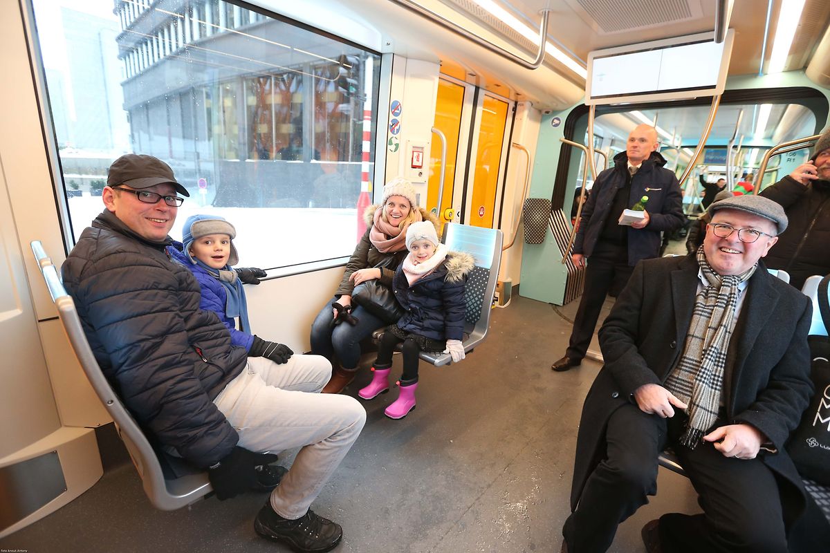 10.12.2017 Luxembourg, Kirchberg, Einweihung Tram, Tramsschienen, Mobilitéit , CFL, photo Anouk Antony