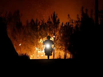 Incêndios: Mais de dois mil operacionais combatem fogos em Castelo Branco, Portalegre e Coimbra