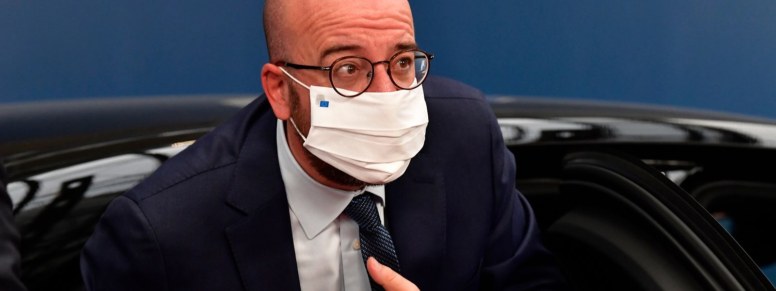 Brüssel: Charles Michel, Präsident des Europäischen Rates, trifft am Sonntag  beim EU-Gipfel im Gebäude des Europäischen Rates ein. 