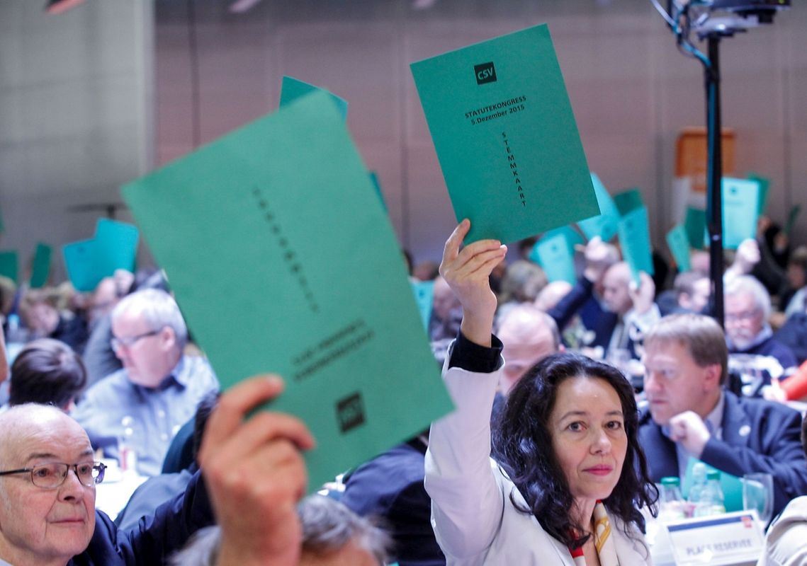 Rund 250 Delegierte setzten sich am Parteitag mit den Statutenänderungen auseinander. 
Foto: Guy Jallay