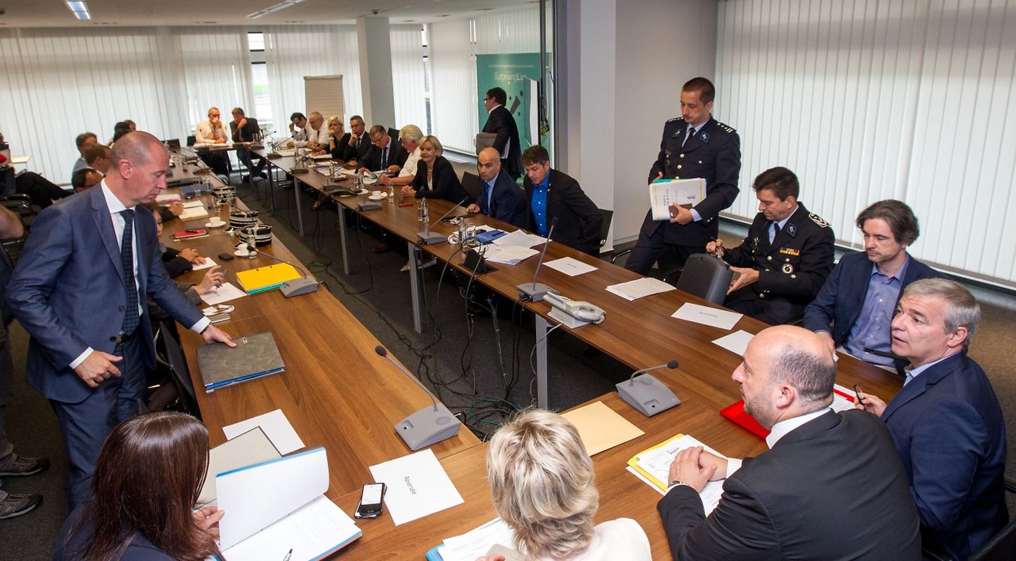 Wenige Minuten vor der Unterredung am Donnerstagmorgen.