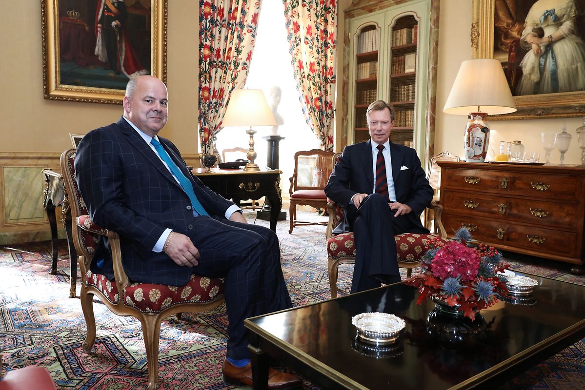 Marc Spautz (CSV) am Montagmorgen beim Großherzog.