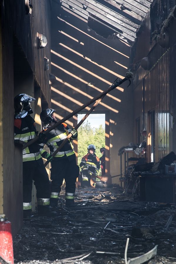 Das Jugendhaus in Remerschen - im früheren Energiepark-Gebäude - wurde am Sonntag zum Raub der Flammen. 