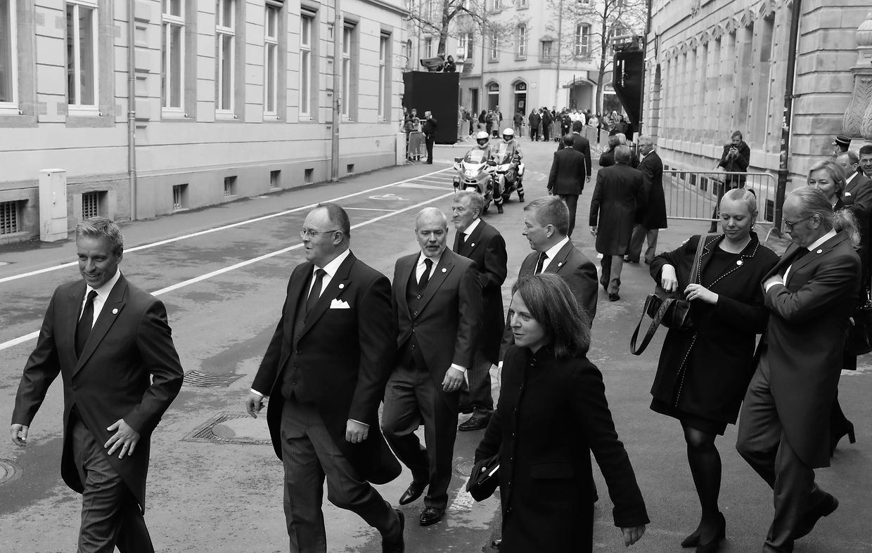 Lokales, Online, Kathedrale, Staatsbegräbnis Großherzog Jean, funérailles Grand-Duc Jean, Eingang Kathedrale,