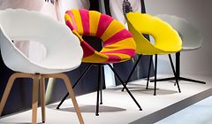 Zum Themendienst-Bericht von Isabelle Modler, Franziska Gabbert und Simone A. Mayer vom 14. Januar 2020: Mit Stühlen in Blütenform kann man die Natur optisch ins Haus holen - Tonon hat sie auf der Internationalen Möbelmesse IMM in Köln vorgestellt. Foto: Franziska Gabbert/dpa-tmn - Honorarfrei nur für Bezieher des dpa-Themendienstes +++ dpa-Themendienst +++