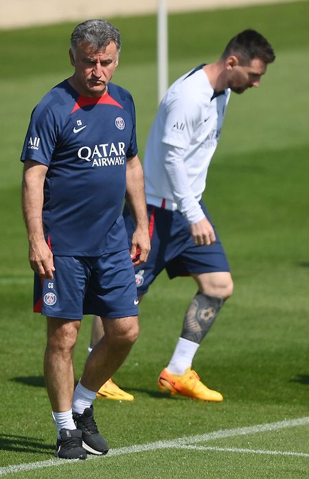 Paris-Trainer Christophe Galtier spricht in höchsten Tönen von Lionel Messi.