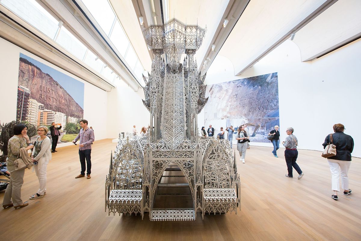 Impressionen der Jubiläumsfeier des Mudam, wo man von Samstag früh bis Sonntag Abend durchfeierte.