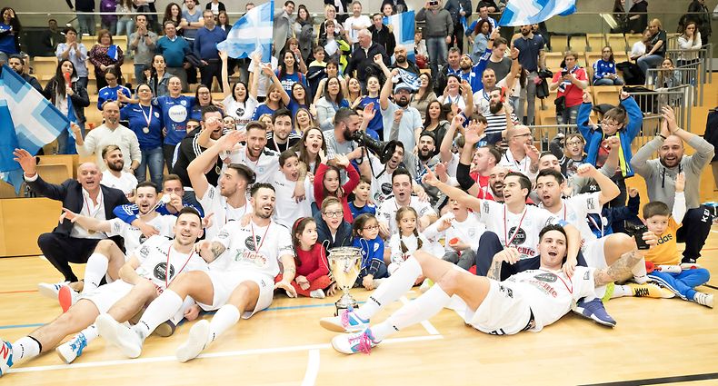 Racing / Futsal, Finale Coupe Futsal, Racing - FC Nordstad / 02.04.2018 / Bartringen / Foto: Christian Kemp