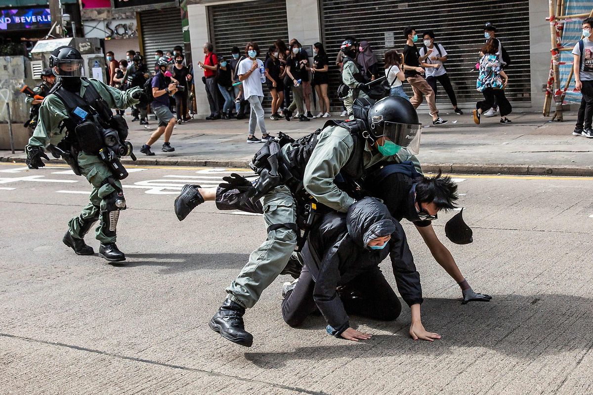 Die Proteste in Hongkong waren zunehmend gewalttätig geworden.