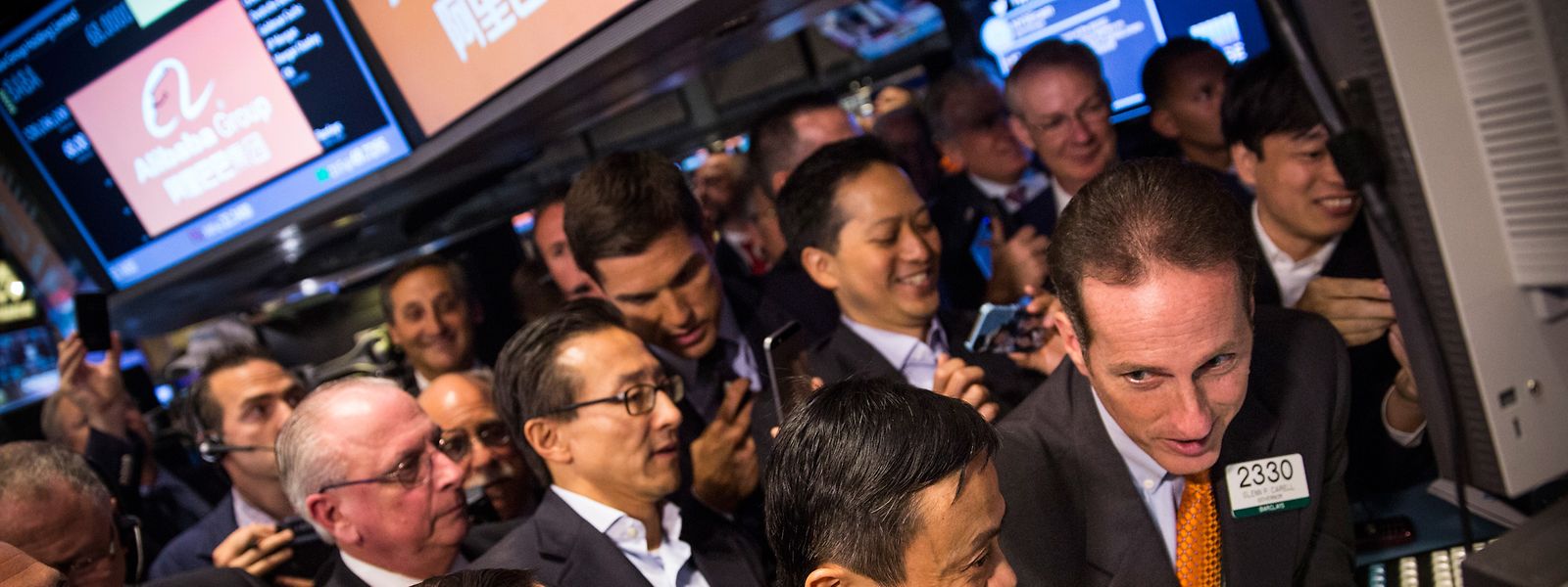 Alibaba-Gründer Jack Ma 2014 beim Börsengang seines Unternehmens in New York. Inzwischen ist der Technologie-Tycoon in Ungnade gefallen und Anleger wissen immer weniger, auf welche Pferde sie noch setzen können. 