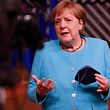 German Chancellor Angela Merkel at an EU summit at the European Council building in Brussels in June