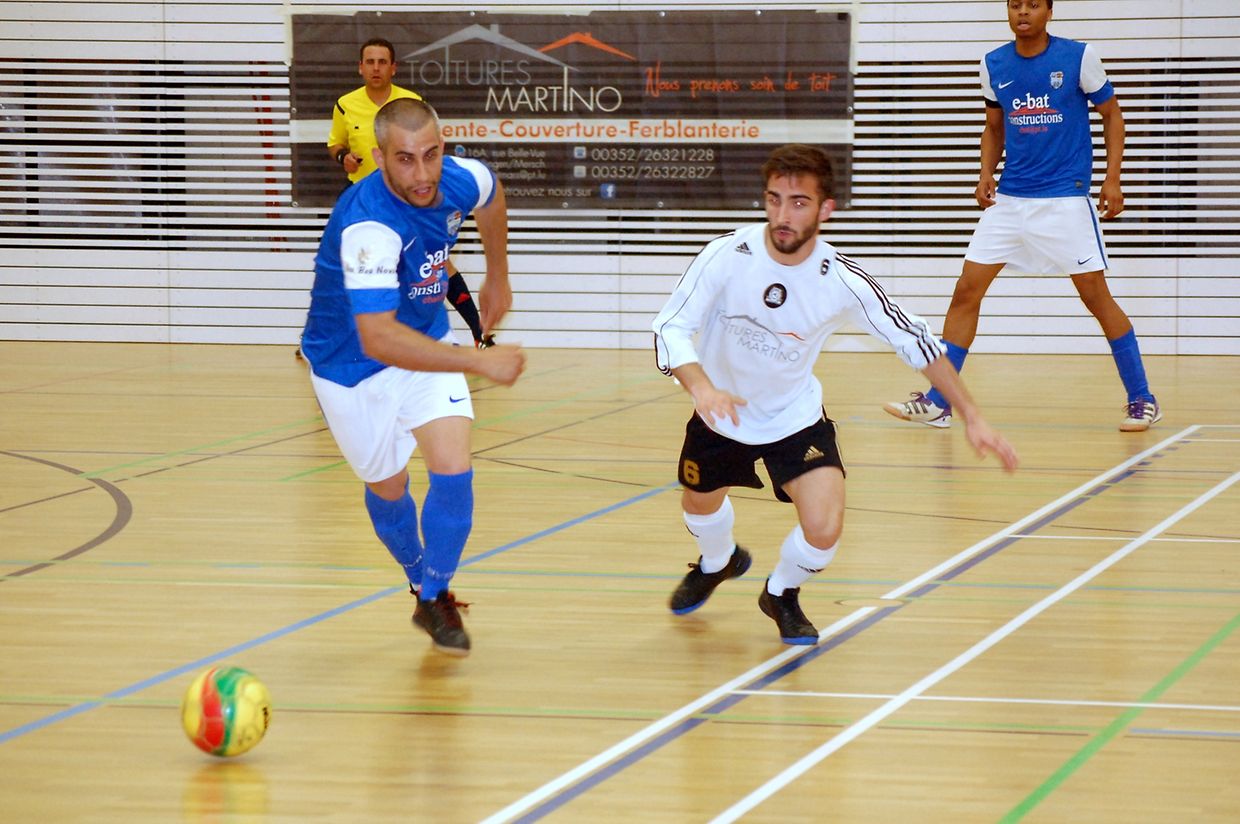 Ruben Silva Samorinha (US Esch) et Adriano da Silva.
