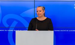 Umweltministerin Carole Dieschbourg bei der Pressekonferenz am Dienstag.