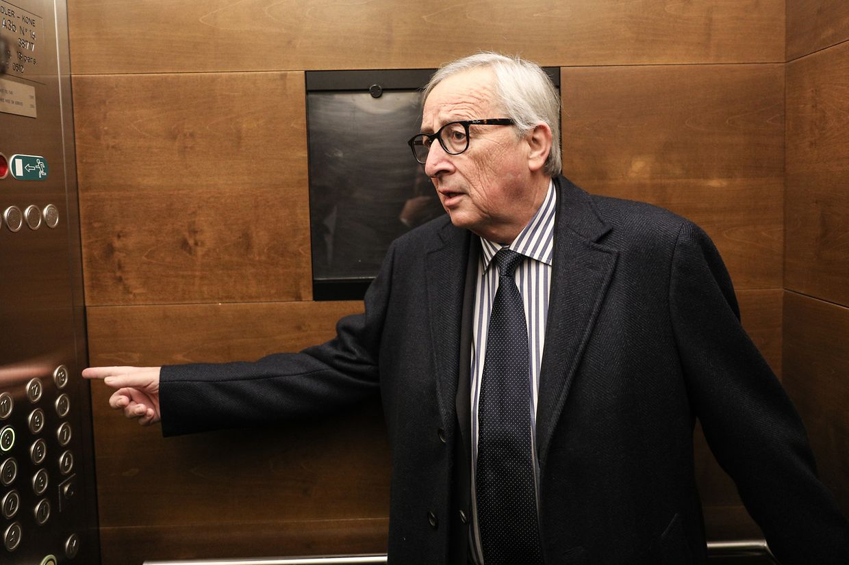 Wohin geht es? 8. Stock. Juncker hat nun ein neues Büro im Berlaymont. Von dort aus wird er auch als Ex-Präsident in der EU-Politik mitwirken. 