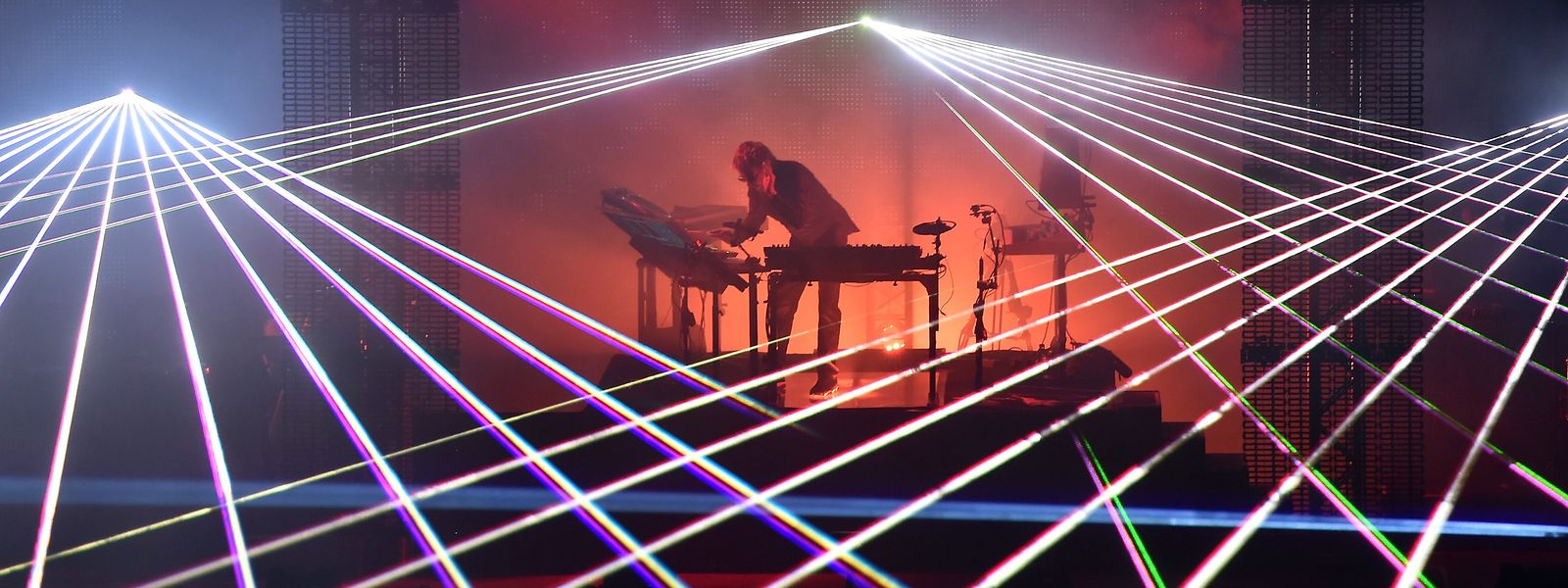 Jean-Michel Jarres Konzerte sind gigantische visuelle Shows.