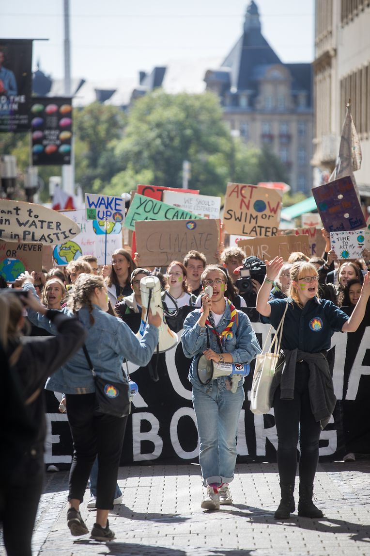 Rund 1000 Demonstranten nahmen am vergangenen Freitag an dem von "Youth for Climate" organisierten Protest in Luxemburg Stadt teil.