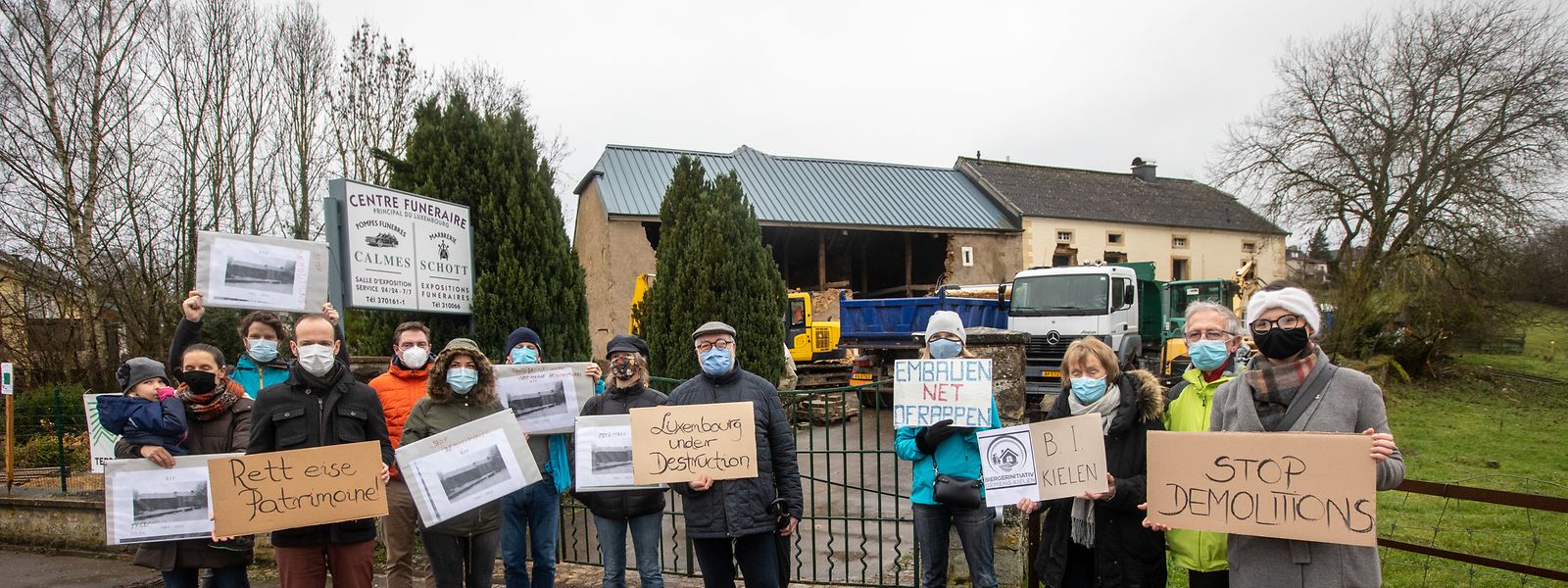 Die alten Bauernhäuser sollen erhalten bleiben. Dafür setzt sich die Interessengruppe „Luxembourg under construction“ ein – und rief am Wochenende zum Protest auf.