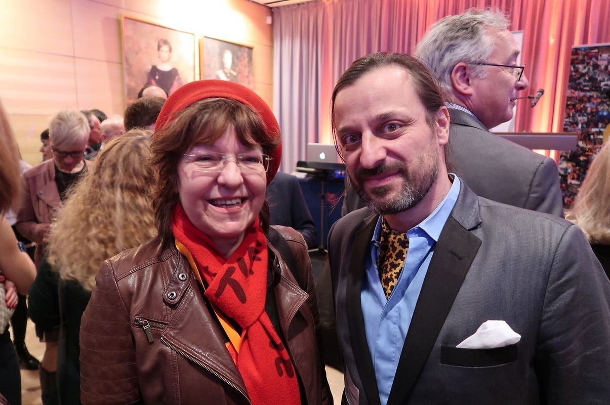 Unter den Gästen: Bady Minck und Alexander Dumreicher-Ivanceanu