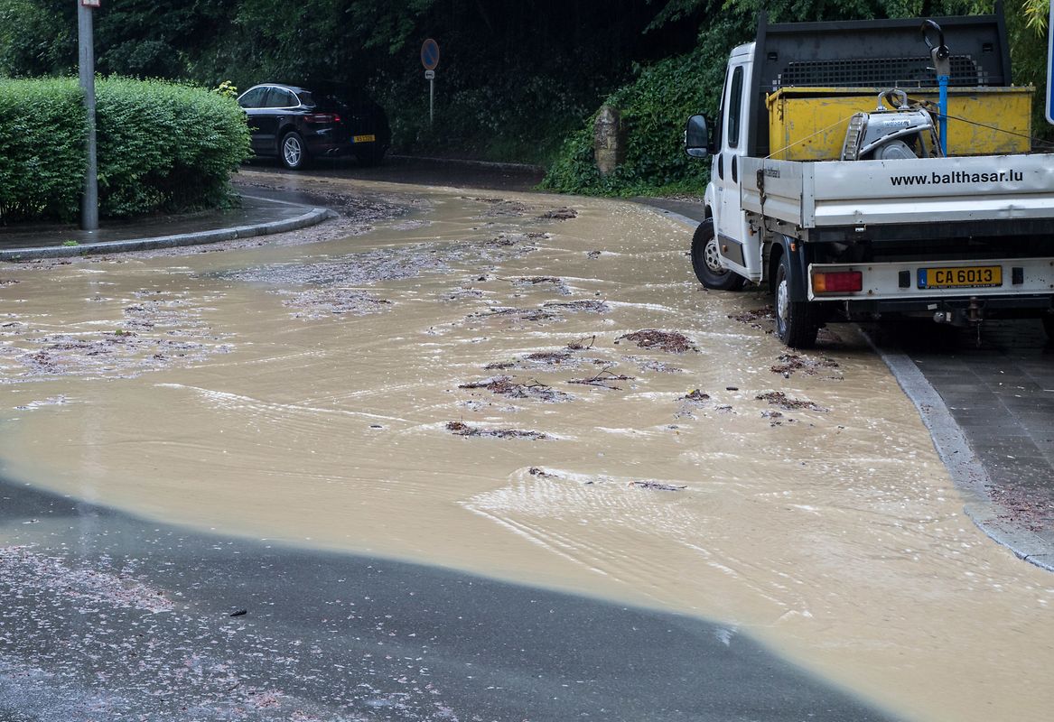 Auch in der Hauptstadt gab es Überschwemmungen, wie hier im Reckenthal.