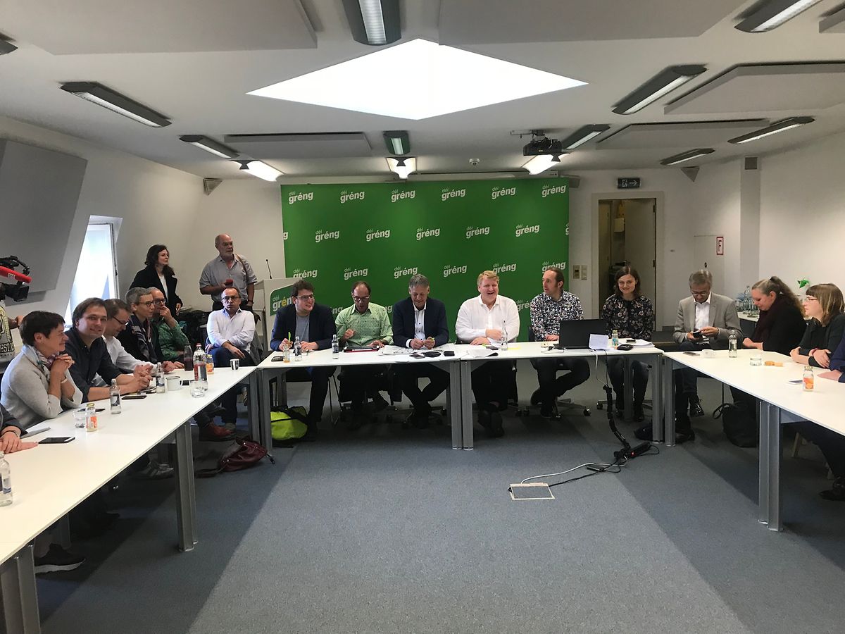 Das Exekutivkomitee der Grünen am Montagmorgen.