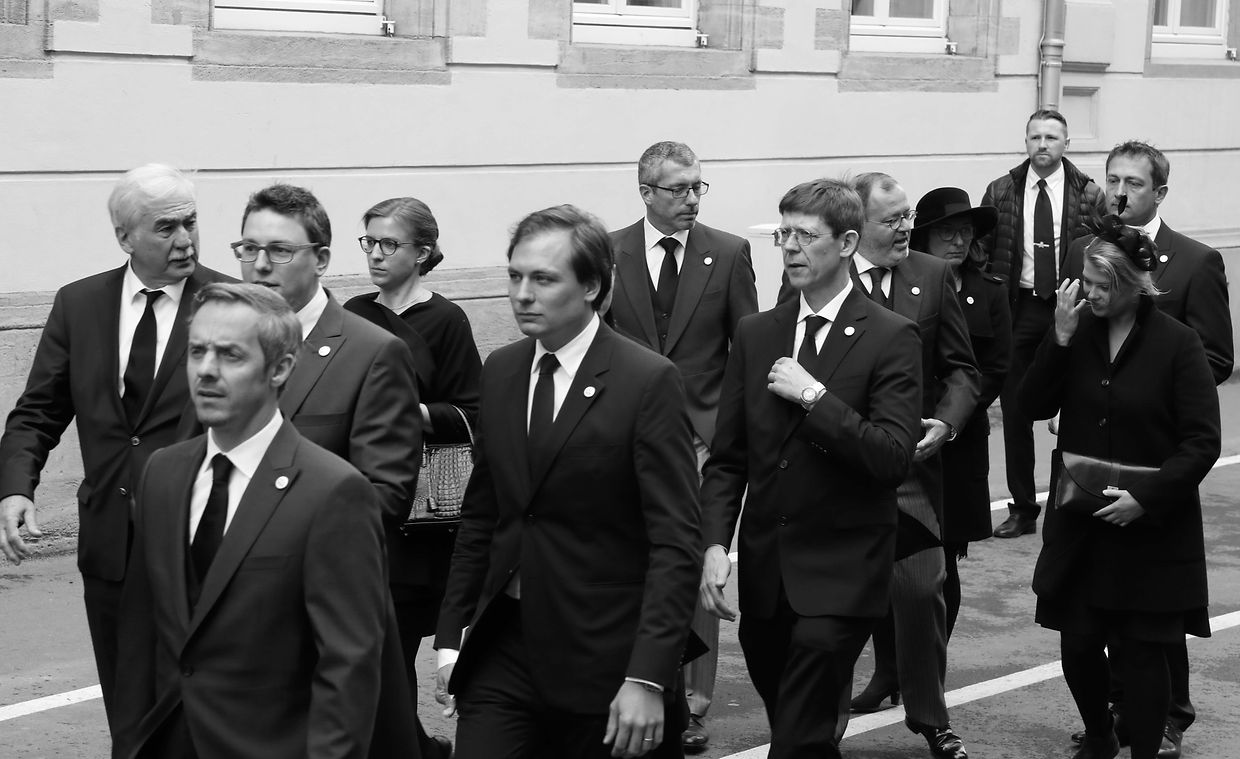 Lokales, Online, Kathedrale, Staatsbegräbnis Großherzog Jean, funérailles Grand-Duc Jean, Eingang Kathedrale,