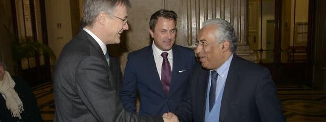 Xavier Bettel e Félix Braz visitaram Lisboa em 2014 quando António Costa era presidente da Câmara da capital portuguesa
