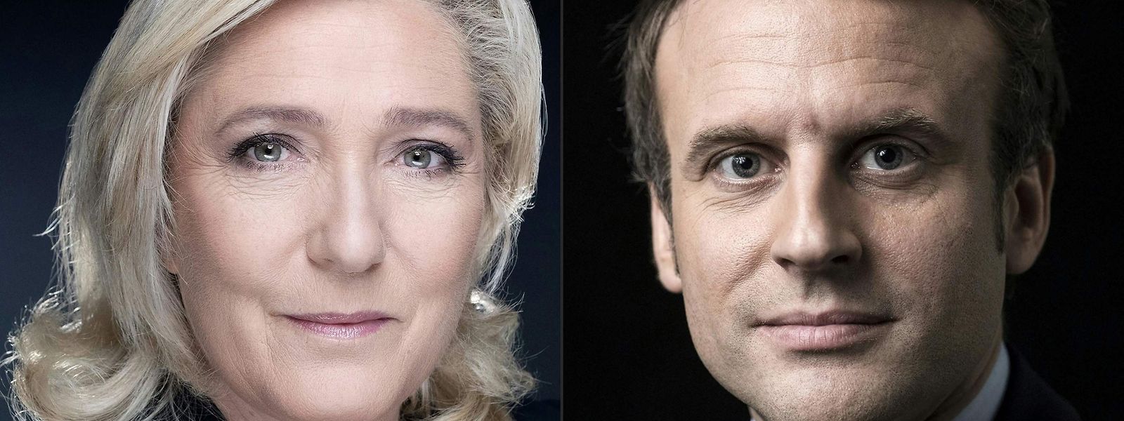 Os candidatos Emmanuel Macron e Marine Le Pen vão defrontar-se na segunda volta das eleições presidenciais em França.