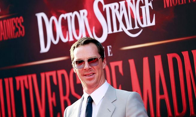 British actor Benedict Cumberbatch arrives for the Los Angeles premiere of Doctor Strange in the Multiverse of Madness
