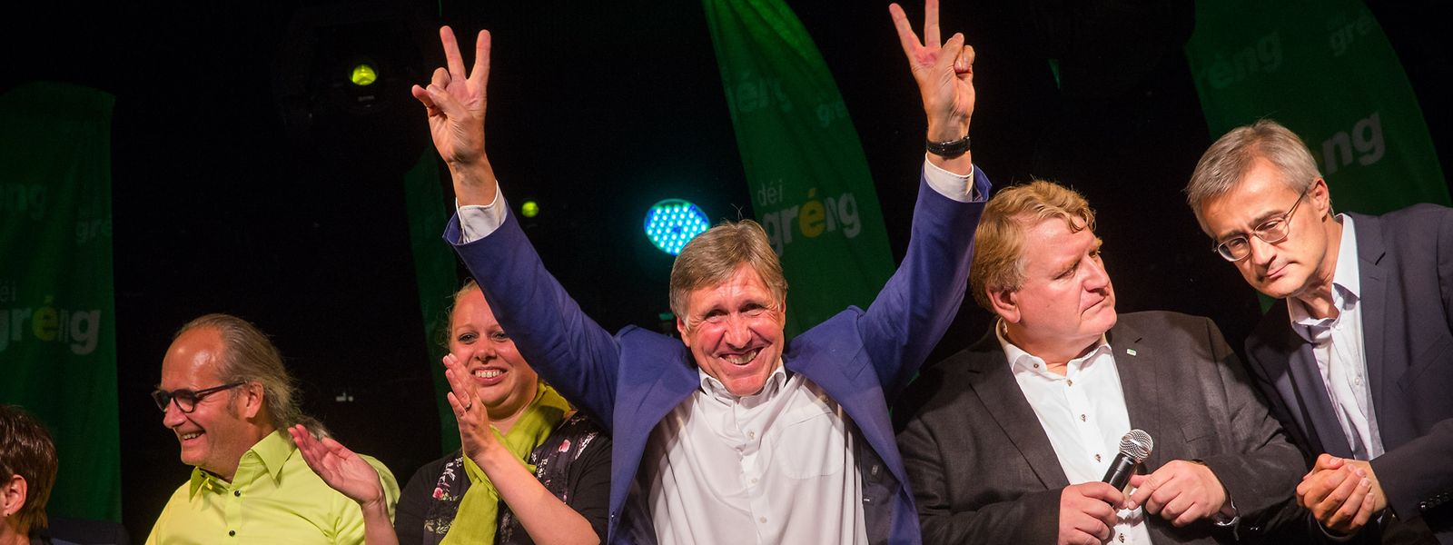 Grüner Jubel: Déi Gréng können mit drei Sitzgewinnen überzeugen und wollen wieder in die Regierung.