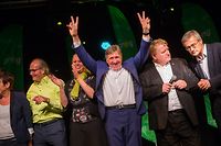 Grüner Jubel: Déi Gréng können mit drei Sitzgewinnen überzeugen und wollen wieder in die Regierung.