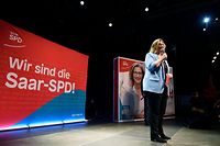 Anke Rehlinger geht im Saarland als Wahlsiegerin hervor.