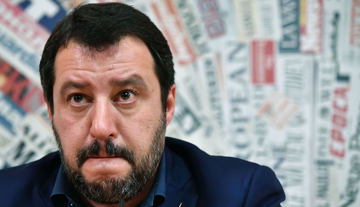 Leader of the far-right League party, Matteo Salvini (AFP)