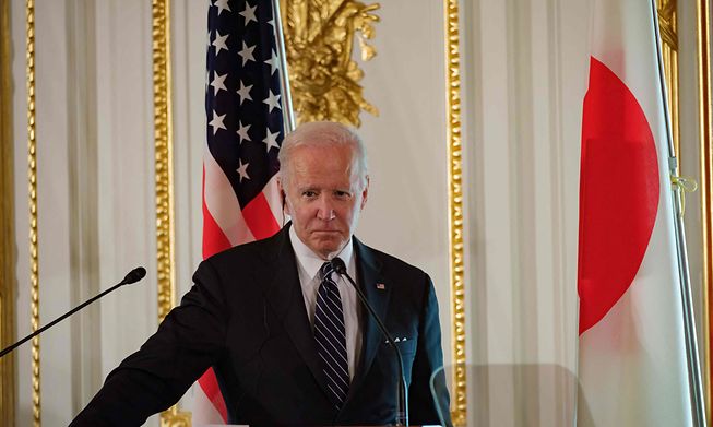 US President Joe Biden made the comments during a press conference with Japan's Prime Minister Fumio Kishida in Toyko on Monday