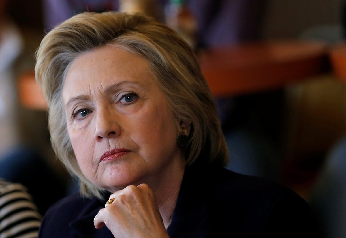 Hillary Clinton freute sich nicht wirklich über ihr Abschneiden in Indiana.