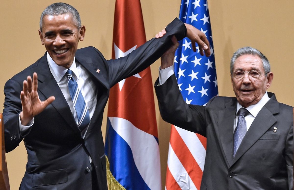 Historische Begegnung zweier Nachbarn: US-Präsident Obama und sein kubanischer Amtskollege besiegeln die neue Ära.