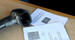 Some European countries are already using the Covid-19 passport, such as here at a border crossing between Croatia and Slovenia