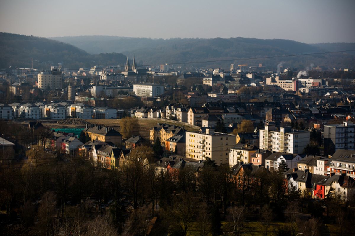 Und hier Richtung Esch/Alzette.