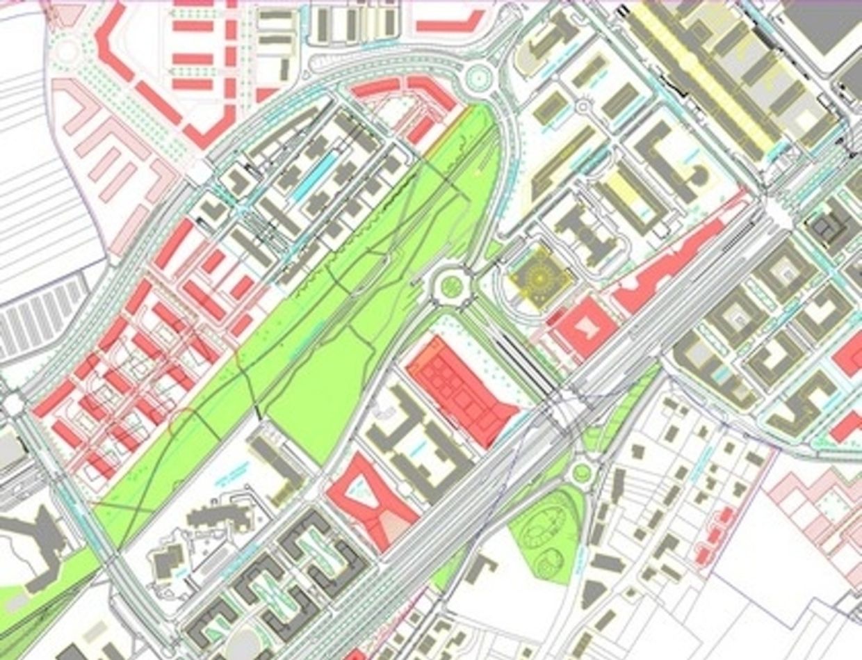 Der Haupteingang wird sich an der Rue J. F. Kennedy befinden.