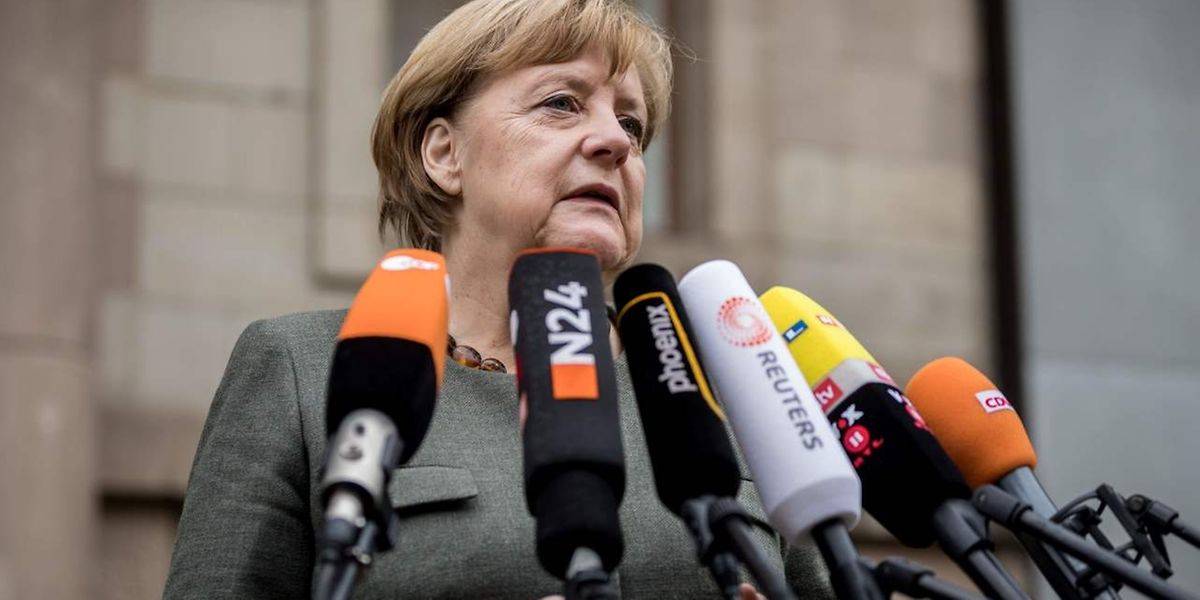 A chancellor alemã, Angela Merkel, com motivos para estar satisfeita.