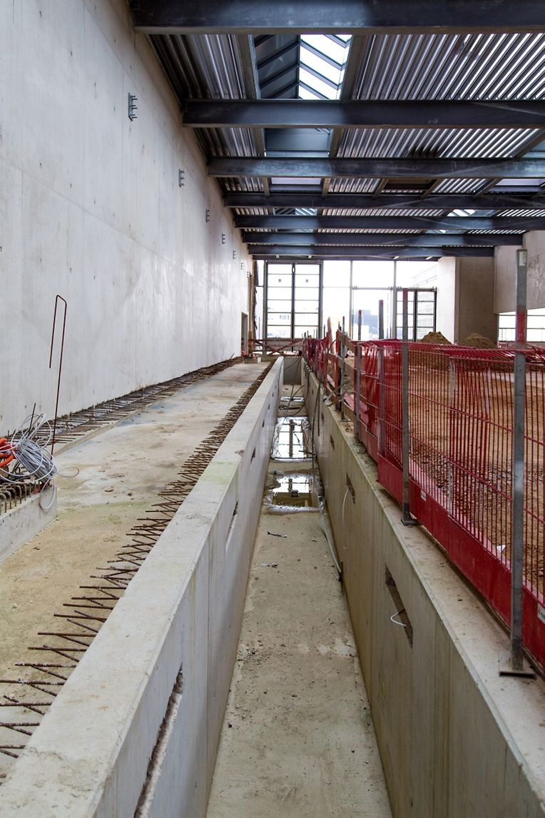 C'est ici que les tramways patienteront avant de reprendre du service