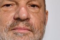 (FILES) This file photo taken on May 23, 2017 shows US film producer Harvey Weinstein posing during a photocall as he arrives to attend the De Grisogono Party on the sidelines of the 70th Cannes Film Festival, at the Cap-Eden-Roc hotel in Antibes, near Cannes, southeastern France. 
The Academy of Motion Picture Arts and Sciences has expelled Harvey Weinstein, it said on October 14, 2017, amid mounting sexual harassment, assault and rape accusations against the disgraced Hollywood mogul. An emergency meeting of its board "voted well in excess of the required two-thirds majority," it said in a statement.
 / AFP PHOTO / Yann COATSALIOU