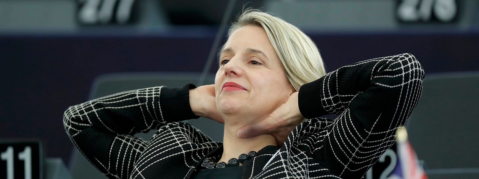 Helga Stevens im Europaparlament.