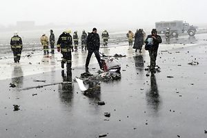 L'avion s'est littéralement désintégré au sol.
