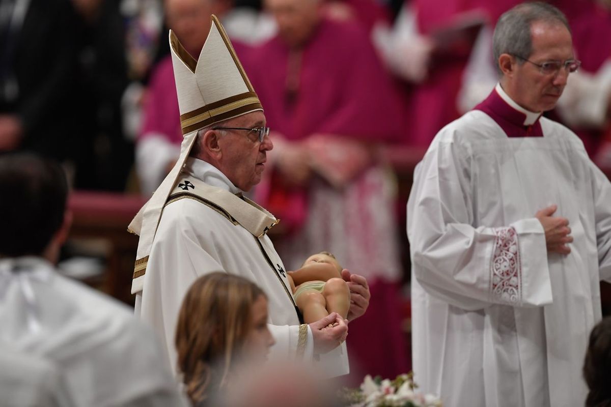 Papst Franziskus im Petersdom.