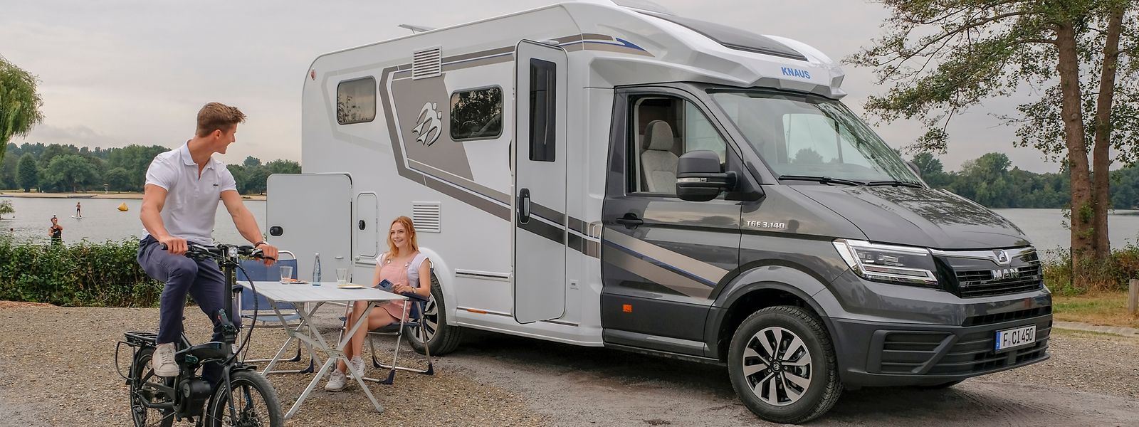 Das teilintegrierte Reisemobil „Van TI Plus“ von Knaus auf Basis des  neuen MAN TGE wird beim Caravan Salon zu entdecken sein.